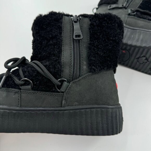 Pajar NWOT Ceria Shearling Waterproof Black Winter Boots Size 5.5 or 36 - Picture 12 of 14